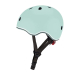 Шлем защитный детский Globber Evo Lights с фонариком, размер XXS/XS (пастельный зеленый)