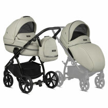 Універсальна коляска 2 в 1 TUTIS Uno³+ Leather (Black Sesam)