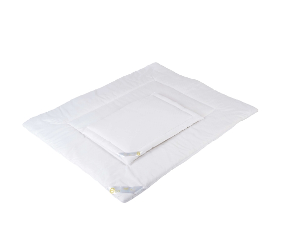 Комплект: подушка и одеяло Tweeto Екокотон (белые) - фото | Интернет-магазин автокресел, колясок и аксессуаров для детей Avtokrisla