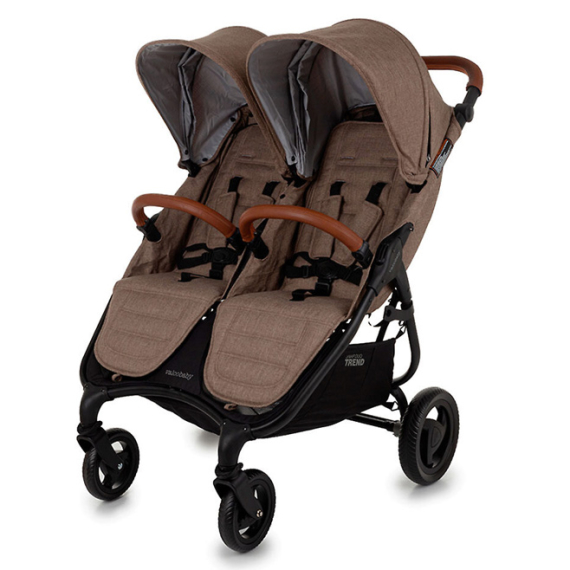 Прогулочная коляска для двойни Valco Baby Snap Duo Trend (Cappuccino) - фото | Интернет-магазин автокресел, колясок и аксессуаров для детей Avtokrisla