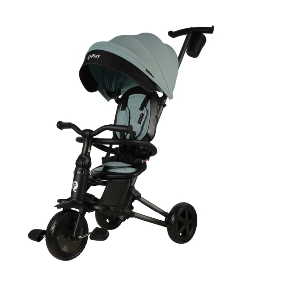 Велосипед складаний триколісний Qplay NOVA EVA (Gentle Mint) - фото | Интернет-магазин автокресел, колясок и аксессуаров для детей Avtokrisla