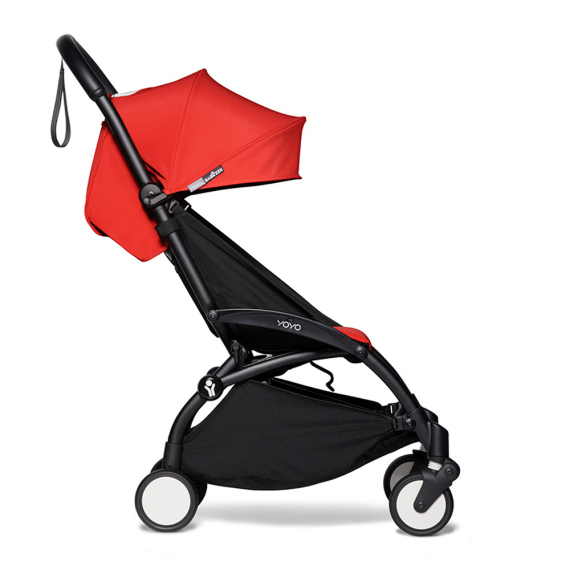 Шасси BABYZEN YOYO² с цветным комплектом Plus 6+ (Black / Red) - фото | Интернет-магазин автокресел, колясок и аксессуаров для детей Avtokrisla
