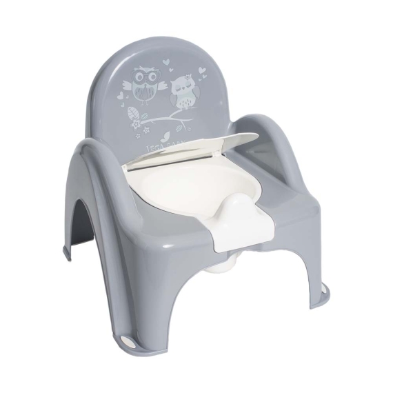 Горщик дитячий антиковзкий Tega Baby OWLS (grey) - фото | Интернет-магазин автокресел, колясок и аксессуаров для детей Avtokrisla