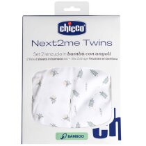 Набір простирадл для ліжка Chicco Next2Me Twins, 2 предмети (колір 35)
