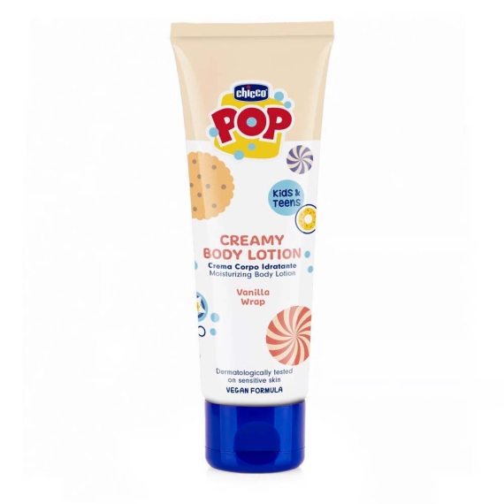 Лосьйон для тіла Chicco Pop Vanilla Wrap від 6 років, 150 мл - фото | Интернет-магазин автокресел, колясок и аксессуаров для детей Avtokrisla