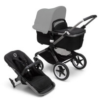 Універсальна коляска 2 в 1 Bugaboo Fox 3 без капюшона (Graphite/Midnight Black)