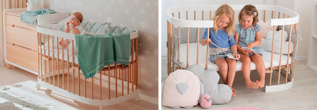 Sleigh Elite элитная кроватка для новорождённых с матрасом х77 см – Детская мебель из дерева
